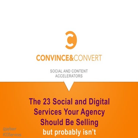 23 social and digital services agencies should offer