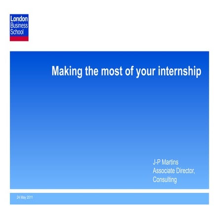 24 05-11 making the most of your internship