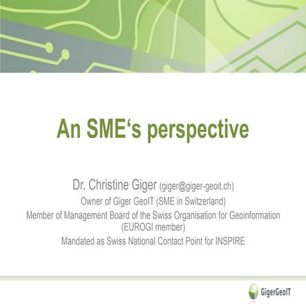 An SME's perspective
