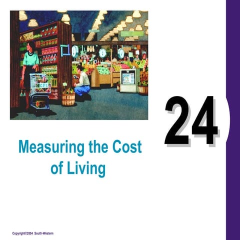 Chapter 24 measuring the cost of living | PPT