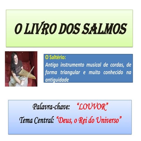 24. Os poéticos: Salmos