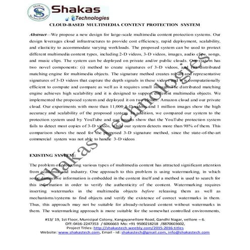 CLOUD-BASED MULTIMEDIA CONTENT PROTECTION SYSTEM