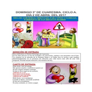GUIÓN DEL DOMINGO 5º DE CUARESMA. C...
