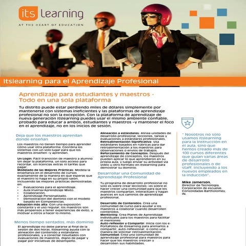 itslearning para el aprendizaje profesional