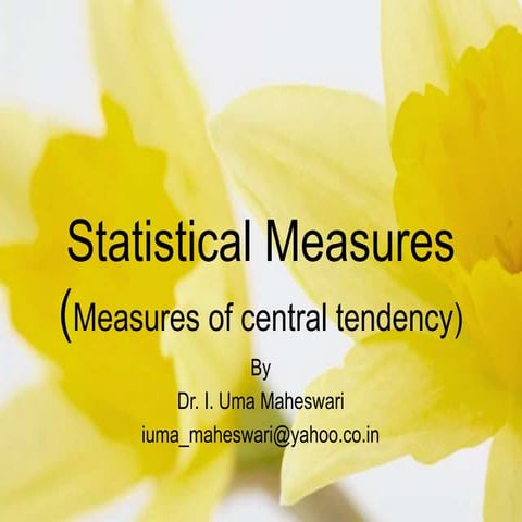Pedagogy - statistical measures