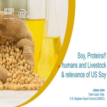 soy, protein!! for human and Livestock and Relevance of US SOY