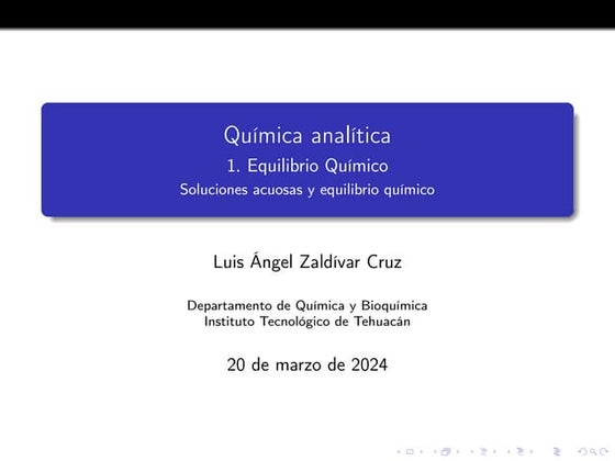 24.-EquilibrioQuimico1 y preparación de soluciones