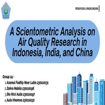 A scientometric analysis on air qualityy | PDF