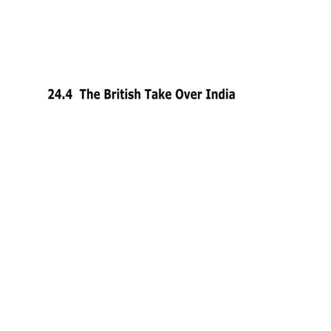 24.4  the british take over in india
