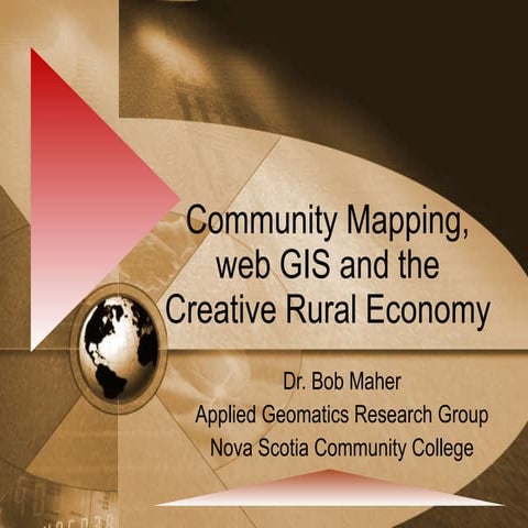 Community mapping, web GIS and the Creative Rural Economy