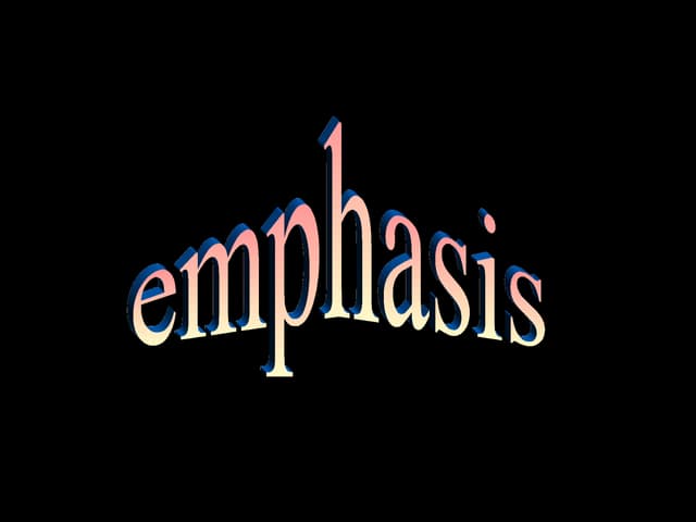 How to add emphasis: inversions