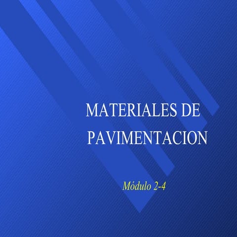 MATERIALES PARA PAVIMENTACION