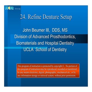24.refine denture setup
