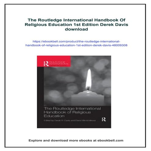 The Routledge International Handbook Of Religious Education 1st Edition ...