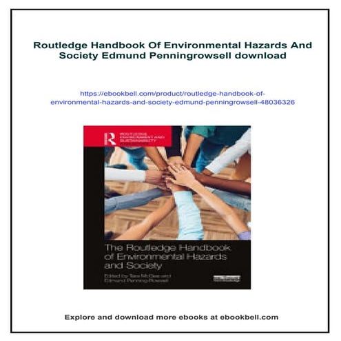 Routledge Handbook Of Environmental Hazards And Society Edmund ...