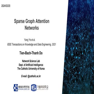 Sparse Graph Attention Networks 2021.pptx