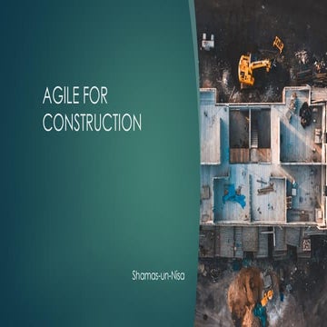 Agile project management in Construction project | PDF