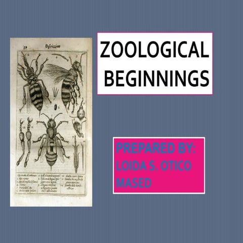 Zoology and history , genesis of biology