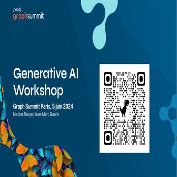 Atelier - Innover avec l’IA Générative et les graphes de connaissances