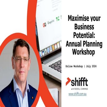 Maximise your Business Potential: Annual Planning Workshop
