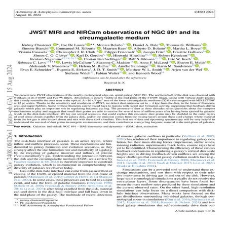 JWST MIRI and NIRCam observations of NGC 891 and its circumgalactic medium