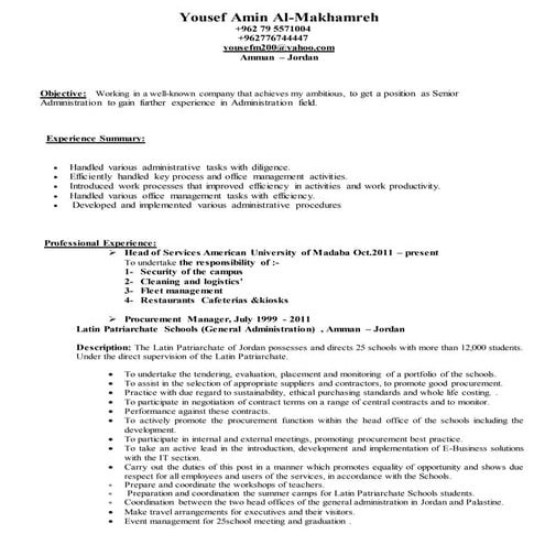 Yousef Amin AlMakhamreh cv new