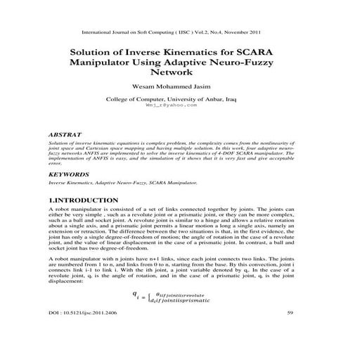 Inverse Kinematics Using Genetic Algorithms | PDF