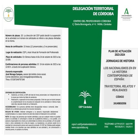 Jornadas de Historia. Los Nacionalismos en la Historia de España.