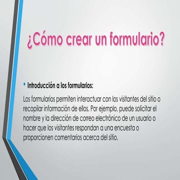 Paso a paso para crear un formulario en dreamweaver.