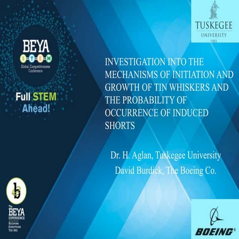 Investigation into the Mechanisms of Inanition and Growth of Tin Whiskers and...