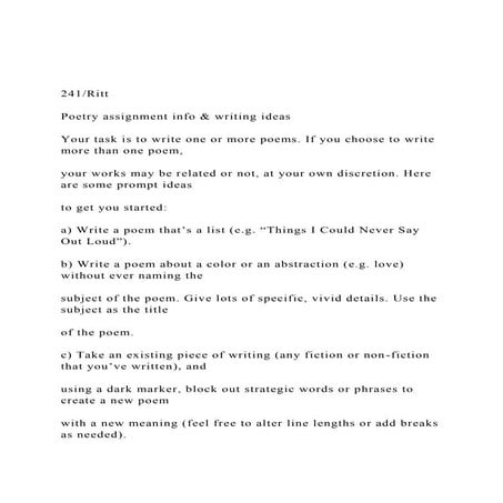 241Ritt Poetry assignment info & writing ideas Your t.docx