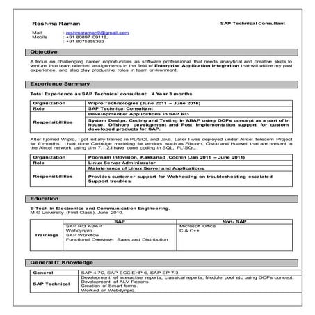 Resume -Reshma Raman