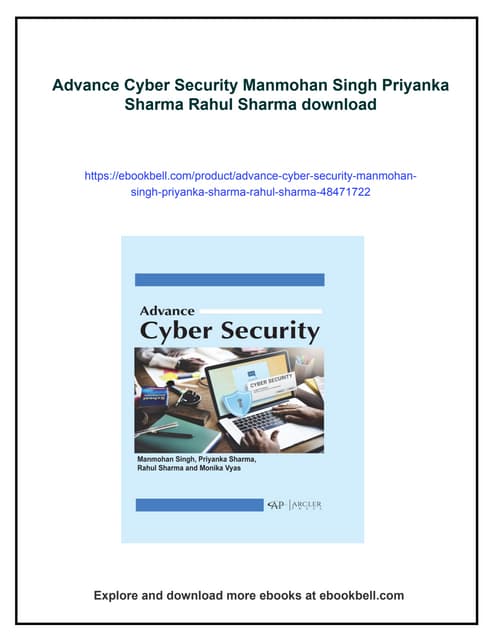 Advance Cyber Security Manmohan Singh Priyanka Sharma Rahul Sharma