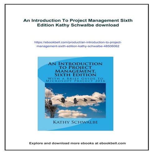 An Introduction To Project Management Sixth Edition Kathy Schwalbe