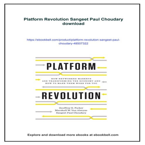 Platform Revolution Sangeet Paul Choudary