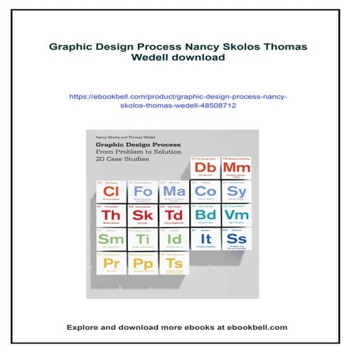 Graphic Design Process Nancy Skolos Thomas Wedell