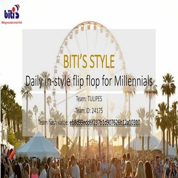 Presentation about biti's - Principels to marketing | PPTX