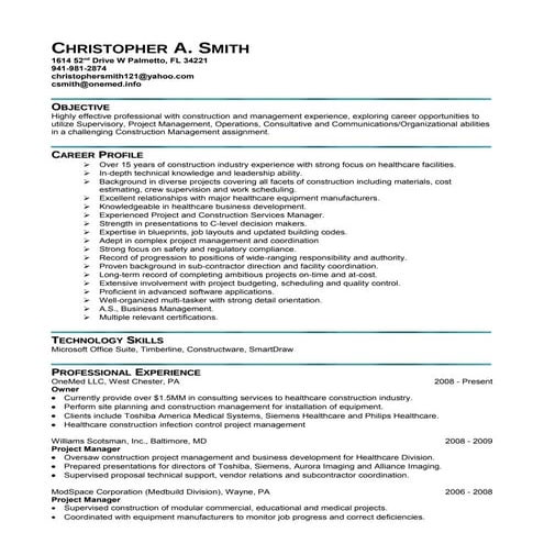Chris Smith resume