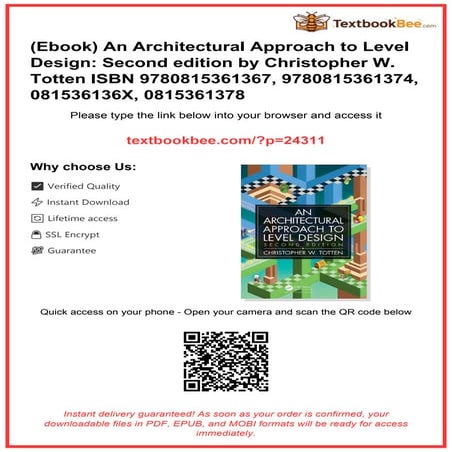 An Architectural Approach to Level Design: Principles and Practices for ...