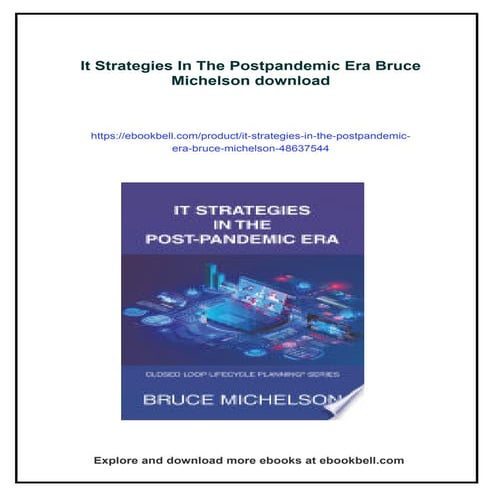 It Strategies In The Postpandemic Era Bruce Michelson