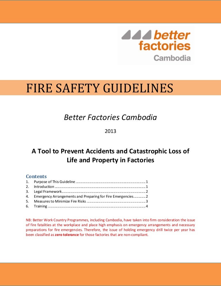 Fire Safety Guideline