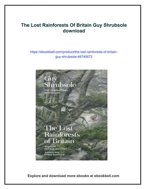The Lost Rainforests Of Britain - By Guy Shrubsole : R - Foto 6