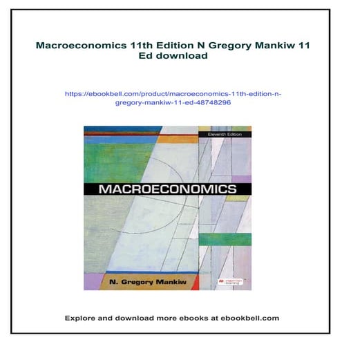 Macroeconomics 11th Edition N Gregory Mankiw 11 Ed