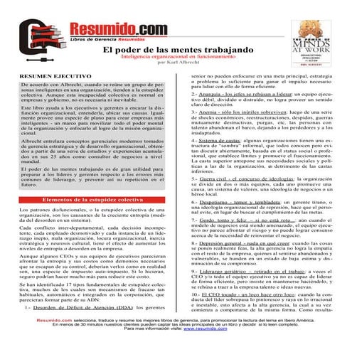 el poder de las mentes trabajando