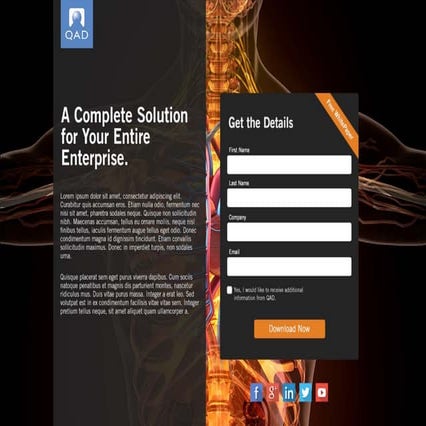 QAD Landing Page Designs | PDF