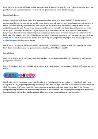 situs judi togel terpercaya dan aman