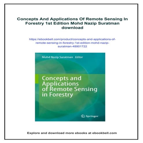 Concepts And Applications Of Remote Sensing In Forestry 1st Edition ...