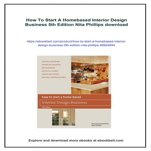 How To Start A Homebased Interior Design Business 5th Edition Nita ...