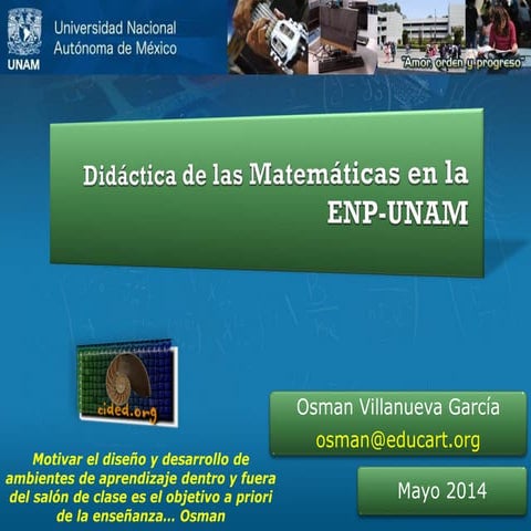 Didáctica de las Matemáticas ENP-UNAM
