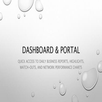 Dashboard & Portal